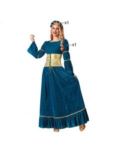 Disfraz reina medieval azul adulta Tienda de disfraces online - Mercadisfraces
