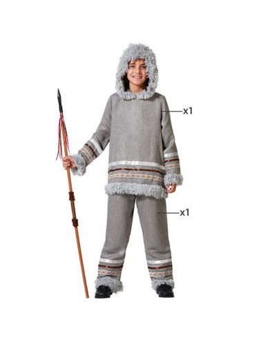 Disfraz de Esquimal Gris niño Tienda de disfraces online - Mercadisfraces