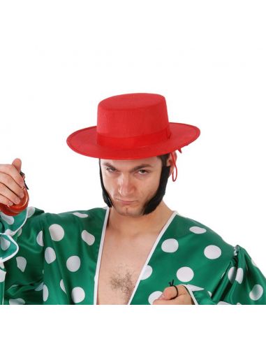 Sombrero Cordobés Rojo Tienda de disfraces online - Mercadisfraces