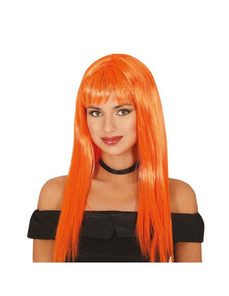 Peluca Melena Larga Naranja Tienda de disfraces online - Mercadisfraces Peluca Melena Larga Naranja Tienda de disfraces online - Mercadisfraces