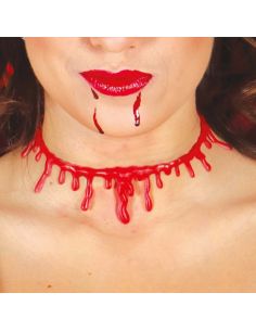 Collar Gotas de Sangre Tienda de disfraces online - Mercadisfraces
