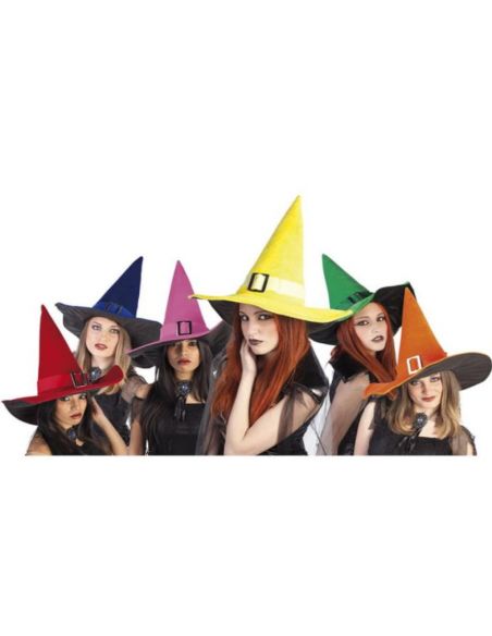 Sombrero Bruja Terciopelo Tienda de disfraces online - Mercadisfraces