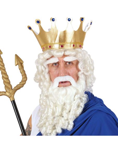 Peluca con Barba Blanca Zeus Tienda de disfraces online - Mercadisfraces Peluca con Barba Blanca Zeus Tienda de disfraces online - Mercadisfraces