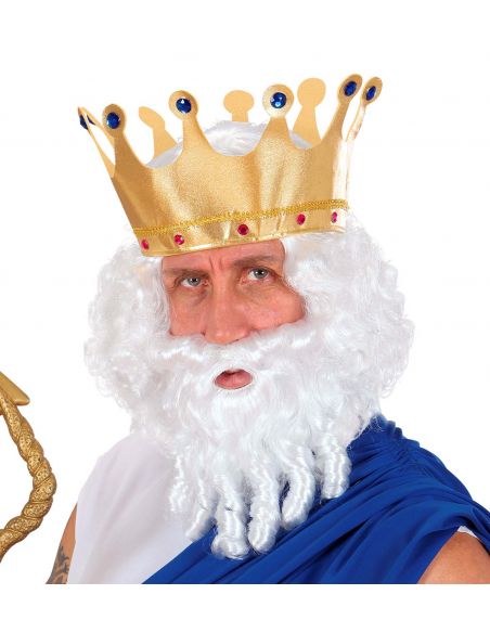Peluca con Barba y Bigote Neptuno Tienda de disfraces online - Mercadisfraces