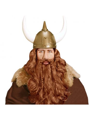 Peluca y Barba con Bigote Vikingo Tienda de disfraces online - Mercadisfraces