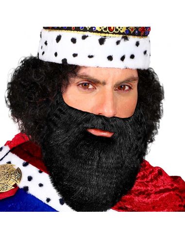 Barba con Bigote Negro Tienda de disfraces online - Mercadisfraces