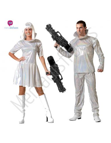 Disfraces de Pareja Galácticos blancos Tienda de disfraces online - Mercadisfraces