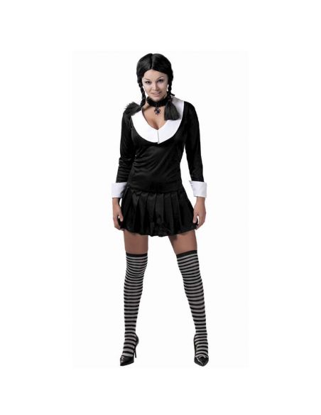 Disfraz Niña Addams Adulta Tienda de disfraces online - Mercadisfraces Disfraz Niña Addams Adulta Tienda de disfraces online - Mercadisfraces