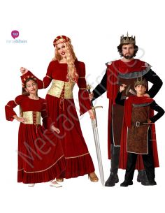Disfraces Grupo de Medievales Rojo Tienda de disfraces online - Mercadisfraces