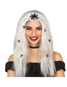 Peluca de Vampiresa con Araña Tienda de disfraces online - Mercadisfraces