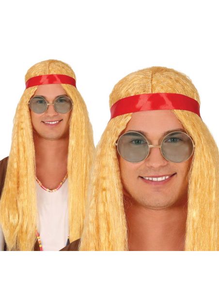Peluca hippie Rubia Tienda de disfraces online - Mercadisfraces Peluca hippie Rubia Tienda de disfraces online - Mercadisfraces