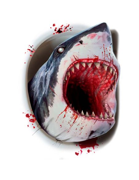 Decoración WC Tiburón Tienda de disfraces online - Mercadisfraces