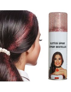 Spray Glitter Destellos Color Rojo Tienda de disfraces online - Mercadisfraces