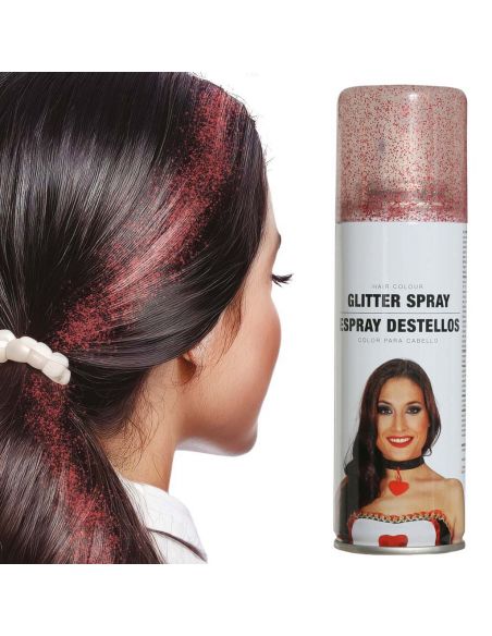 Spray Glitter Destellos Color Rojo Tienda de disfraces online - Mercadisfraces Spray Glitter Destellos Color Rojo Tienda de disfraces online - Mercadisfraces