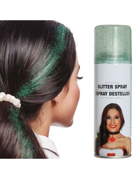 Spray Glitter Destellos Color Verde Tienda de disfraces online - Mercadisfraces Spray Glitter Destellos Color Verde Tienda de disfraces online - Mercadisfraces