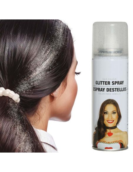 Spray Glitter Destellos Color Plata Tienda de disfraces online - Mercadisfraces Spray Glitter Destellos Color Plata Tienda de disfraces online - Mercadisfraces