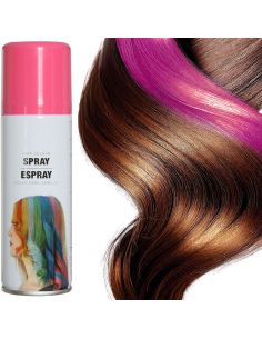 Spray pintura Pelo Color Rosa Tienda de disfraces online - Mercadisfraces