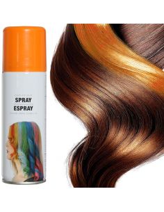 Spray pintura Pelo Color Naranja Tienda de disfraces online - Mercadisfraces