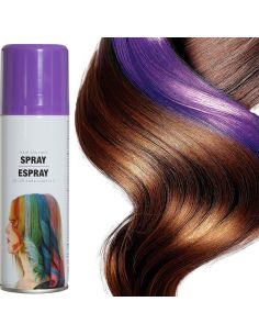 Spray pintura Pelo Color Lila Tienda de disfraces online - Mercadisfraces