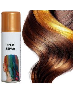 Spray pintura Pelo Color Oro Tienda de disfraces online - Mercadisfraces