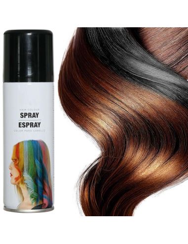 Spray pintura Pelo Color Negro Tienda de disfraces online - Mercadisfraces