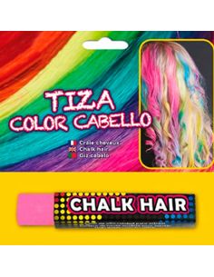 Tiza para Pelo Color Rosa Tienda de disfraces online - Mercadisfraces