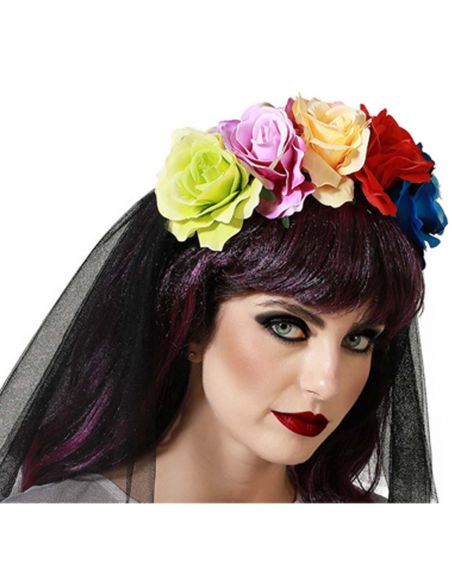 Diadema de Flores Multicolor Tienda de disfraces online - Mercadisfraces Diadema de Flores Multicolor Tienda de disfraces online - Mercadisfraces
