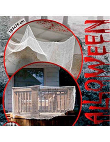 Tela Decoración Cortina Blanco Tienda de disfraces online - Mercadisfraces