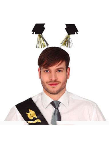 Diadema con 2 Gorros Graduado Tienda de disfraces online - Mercadisfraces