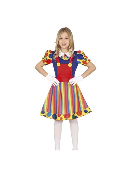 Disfraz de Payaso multicolor niña Tienda de disfraces online - Mercadisfraces Disfraz de Payaso multicolor niña Tienda de disfraces online - Mercadisfraces