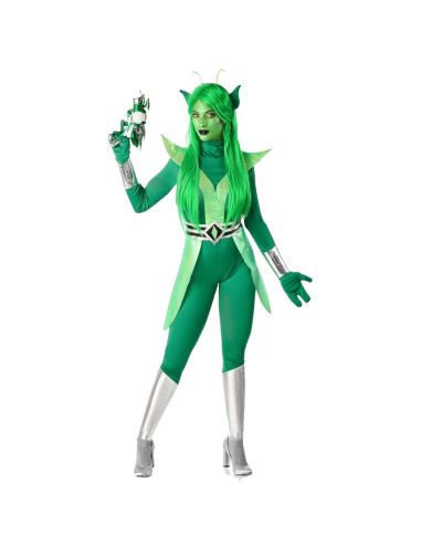Disfraz Alien Verde mujer Tienda de disfraces online - Mercadisfraces