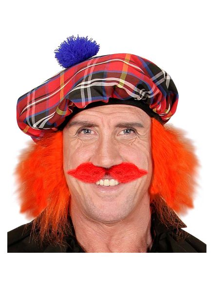 Bigote Rojo Adhesivo Tienda de disfraces online - Mercadisfraces