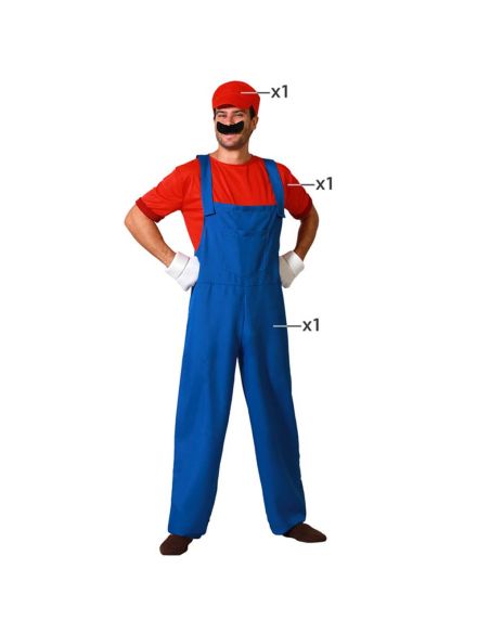 Disfraz Fontanero Videojuegos adulto Tienda de disfraces online - Mercadisfraces Disfraz Fontanero Videojuegos adulto Tienda de disfraces online - Mercadisfraces