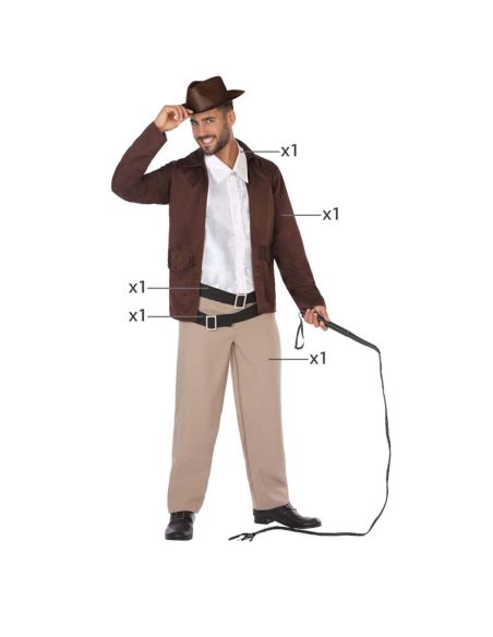 Disfraz Aventurero hombre adulto Tienda de disfraces online - Mercadisfraces