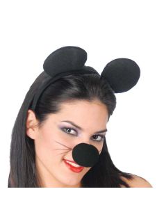 Diadema Ratón Negro Tienda de disfraces online - Mercadisfraces