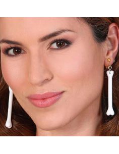 Pendientes huesos Tienda de disfraces online - Mercadisfraces