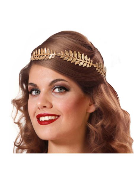 Diadema de Hojas doradas Tienda de disfraces online - Mercadisfraces