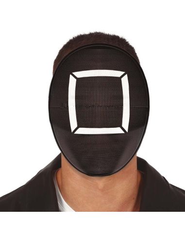 Máscara Juego del Calamar Cuadrado Rígida Tienda de disfraces online - Mercadisfraces