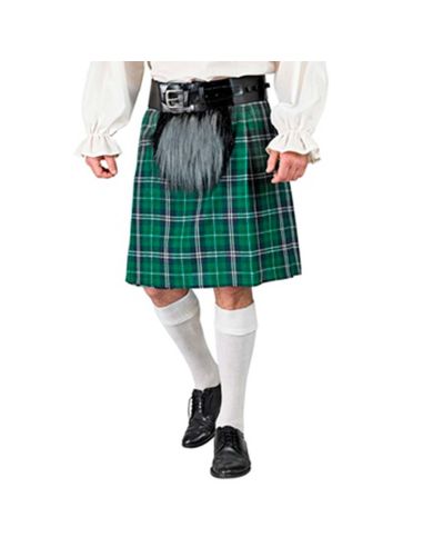 Falda Escocesa Verde Tienda de disfraces online - Mercadisfraces