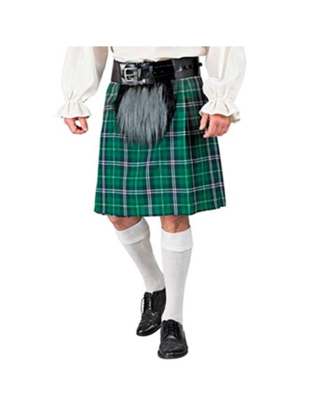 Falda Escocesa Verde Tienda de disfraces online - Mercadisfraces