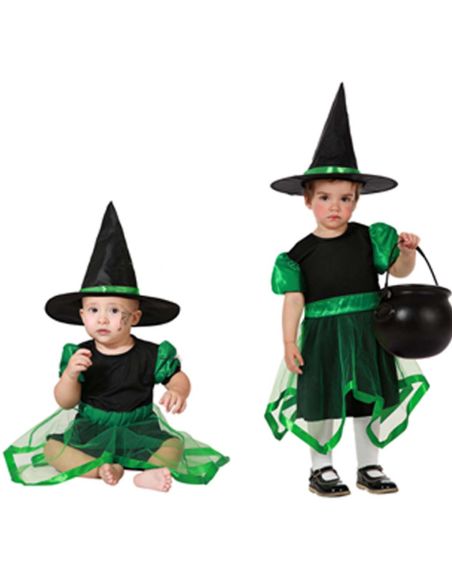 Disfraz Bruja Bebe Verde Tienda de disfraces online - Mercadisfraces Disfraz Bruja Bebe Verde Tienda de disfraces online - Mercadisfraces