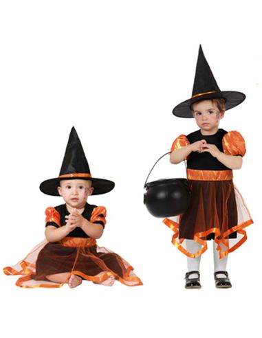 Disfraz Bruja Bebe Naranja Tienda de disfraces online - Mercadisfraces