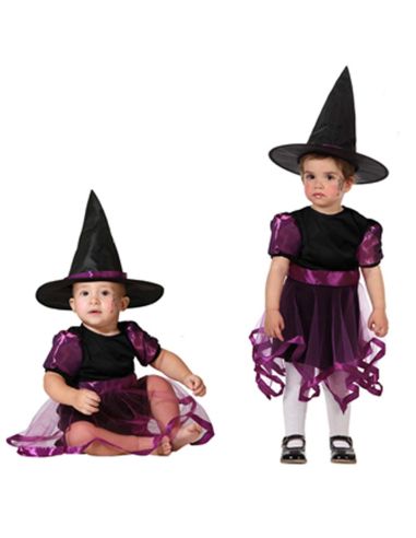 Disfraz Bruja Bebe Morado Tienda de disfraces online - Mercadisfraces