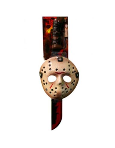 Kit de Jason Mascara y Machete Tienda de disfraces online - Mercadisfraces