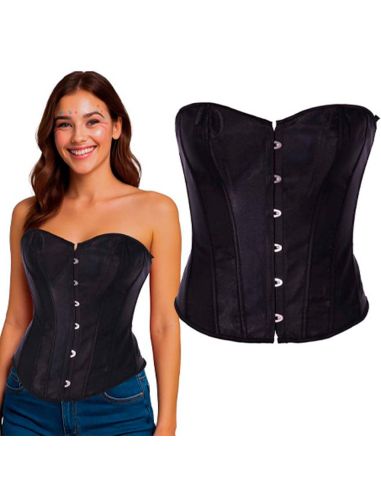 Corpiño Liso Negro Tienda de disfraces online - Mercadisfraces