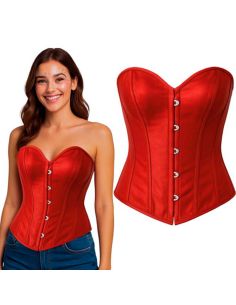 Corpiño Liso Rojo Tienda de disfraces online - Mercadisfraces