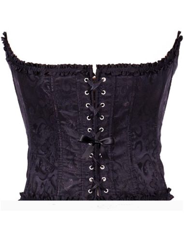Corpiño Puntilla Negro Tienda de disfraces online - Mercadisfraces