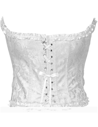 Corpiño Puntilla Blanco Tienda de disfraces online - Mercadisfraces