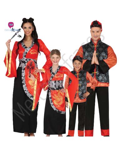 Disfraces Grupo de Chinos Tienda de disfraces online - Mercadisfraces