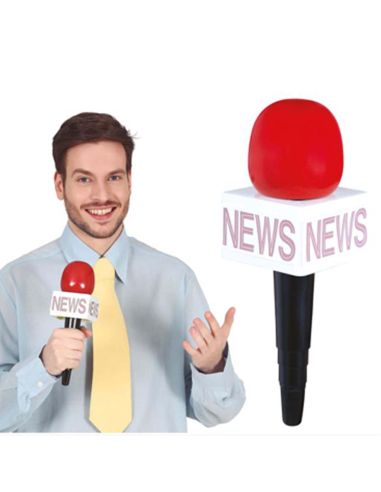 Micrófono Reportero Tienda de disfraces online - Mercadisfraces